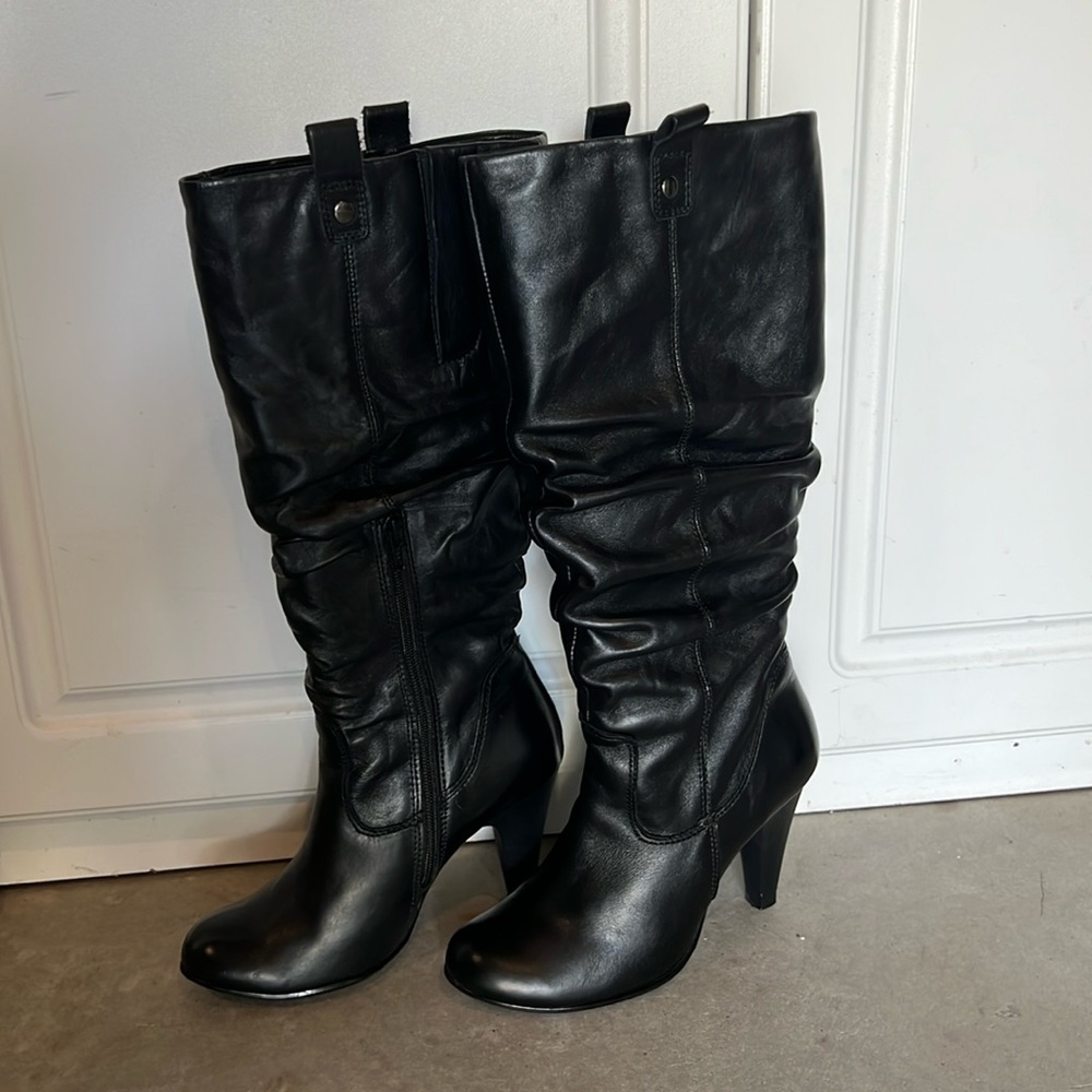 Aldo Black Leather boots